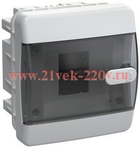 Щит встраиваемый UNION Compact ЩРВ-П-4 4м прозрачная дверь IP41 IEK