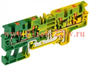 Колодка клеммная CP-MC-PEN земля 4 вывода 4кв.мм IEK YCT22-03-4-K52-004