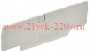 Заглушка для CP-MC 4 вывода 4кв.мм сер. IEK YCT22-00-4-K03-004-ZGL