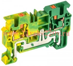 Колодка клеммная CP-PEN земля 4кв.мм жел./зел. IEK YCT21-00-K52-004