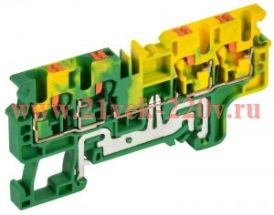 Колодка клеммная CP-MC-PEN земля 4 вывода 2.5кв.мм IEK YCT22-03-4-K52-002