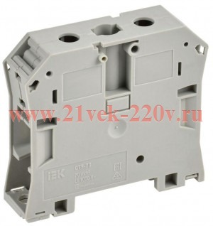 Колодка клеммная CTS 70кв.мм сер. IEK YCT10-00-K03-070