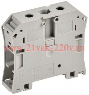 Колодка клеммная CTS с шестигранником 70кв.мм сер. IEK YCT10-01-K03-070