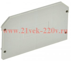 Заглушка для CTS-MC 4 вывода 4кв.мм сер. IEK YCT12-00-4-K03-004-ZGL