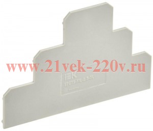 Заглушка для CTS-ML 3 ур. 2.5кв.мм сер. IEK YCT13-00-3-K03-002-ZGL