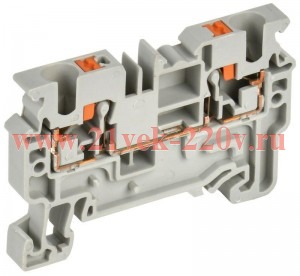 Колодка клеммная CP 4кв.мм сер. IEK YCT20-00-K03-004