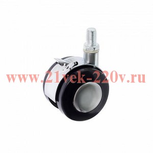 Колесо мебельное поворотое резьба М10 d50 пластик хром. (уп.1шт) Tech-Krep 151218