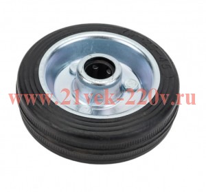 Колесо на ось промышл. литая рез. стал.обод роликоподшип D75 (12) накладноеTech-Krep 127468