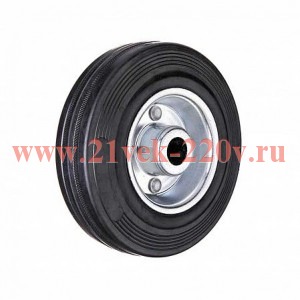 Колесо на ось промышленное литая резина стальной обод роликоподшипник D100 (12) (уп.1шт) Tech-Krep 1