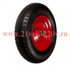 Колесо на ось пневмат. протектор. рез. стал.обод шарикоподшип D380 (16) ступица 68 Tech-KREP 148424