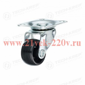 Колесо аппаратное поворотное полиамид площадка d24мм б/т Tech-Krep 148455