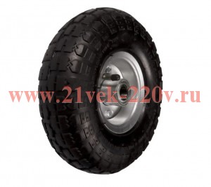 Колесо на ось пневмат. протектор. рез. стал.обод шарикоподшип D260 ( 20) Tech-KREP 148414