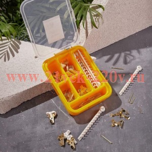 Набор картинного крепежа 116шт пластик. коробка Kranz KR-01-3101-04