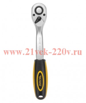 Ключ-трещотка для торцовых головок 1/2 СrV 72 зубца Kranz KR-12-8401