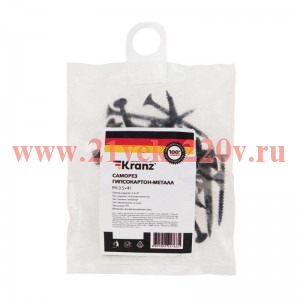 Саморез гипсокартон-металл 3.5х41 (уп.50шт) Kranz 1143-3541-4