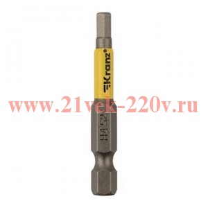 Бита шестигранная HEX4х50мм для шуруповерта (уп.2шт) Kranz KR-92-0422-1