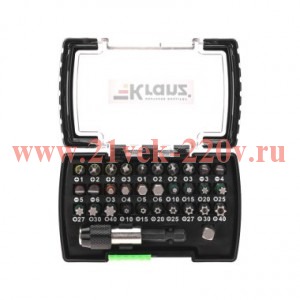 Набор бит с магнитным держателем пластиковый кейс 32 шт Kranz KR-92-0464
