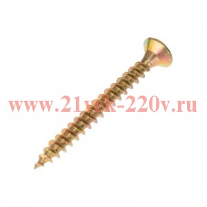 Саморез универсальный 4х35 желт. цинк (уп.50шт) Kranz 1111-0435-4