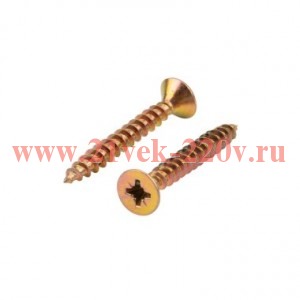 Саморез универсальный 5х40 желт. цинк (уп.20шт) Kranz 1111-0540-4