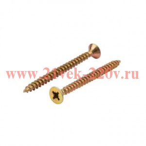 Саморез универсальный 5х60 желт. цинк (уп.10шт) Kranz 1111-0560-4