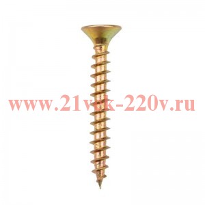 Саморез универсальный 5х40 желт. цинк (уп.500шт) Kranz 1111-0540-2