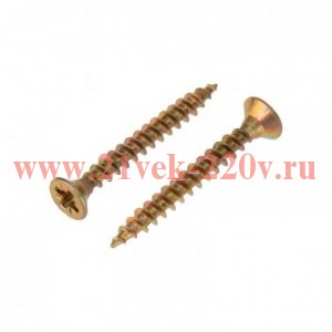 Саморез универсальный 4х30 желт. цинк (уп.250шт) Kranz KR-01-3311-027