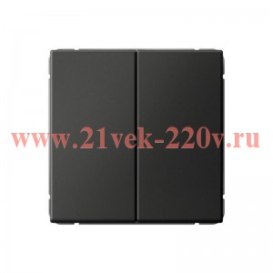 Выключатель кнопочный 2-кл. ArtGallery (сх. 2) 10А механизм базальт SE GAL001417