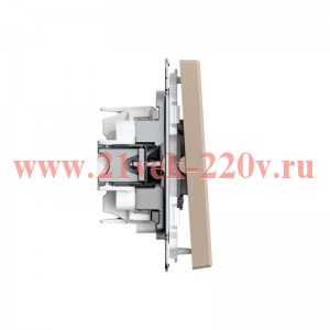 Переключатель 2-кл. ArtGallery 10AX быстрозажим. клем. механизм песочн. SE GAL001265S