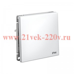 Переключатель 1-кл. ArtGallery 10AX IP44 быстрозажим. клем. механизм бел. SE GAL440161S