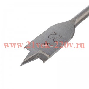 Сверло перовое по дереву 22мм (шестигранный хвостовик) Kranz KR-91-0668