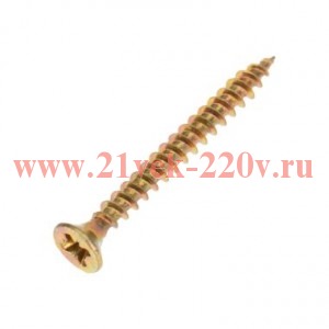 Саморез универсальный 3.5х35 желт. цинк (уп.25шт) Kranz 1111-3535-5