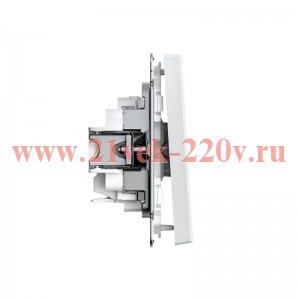 Выключатель 1-кл. ArtGallery 10AX быстрозажим. клем. механизм бел. SE GAL000111S