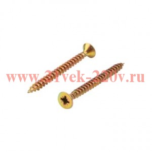 Саморез универсальный 4.5х50 желт. цинк (уп.10шт) Kranz 1111-4550-4