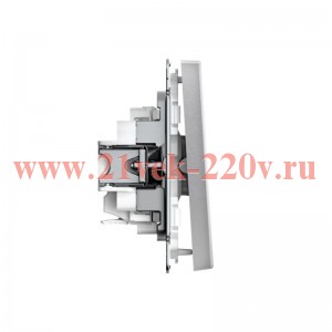 Выключатель 1-кл. ArtGallery 10AX быстрозажим. клем. механизм алюм. SE GAL000311S