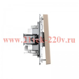 Выключатель 1-кл. ArtGallery 10AX быстрозажим. клем. механизм песочн. SE GAL001211S