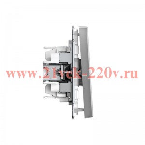 Переключатель перекрестный ArtGallery 10AX быстрозажим. клем. механизм сталь SE GAL000971S