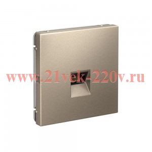 Розетка компьютерная ArtGallery RJ45 кат.5E механизм шампань SE GAL000583