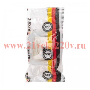 Розетка TV проходная СП DEA механизм беж. Kranz KR-78-0251