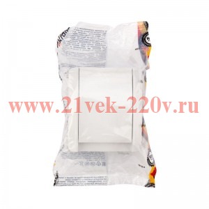 Розетка 1-м ОП INDUSTRIAL IP54 с заземл. керамика бел. Kranz KR-78-0814