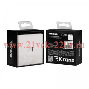 Розетка компьютерная СП STRONG MIELE RJ45 кат6 жемчуг Kranz KR-78-0724-4