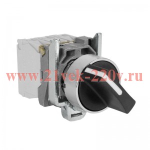 Переключатель КПЕ1121РС 2но+1нз ручка фикс 2поз IP40 черн. КЭАЗ 271787