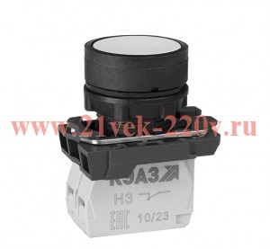 Кнопка КМЕ4510м бел. 1но+0нз цилиндр IP54 КЭАЗ 354386