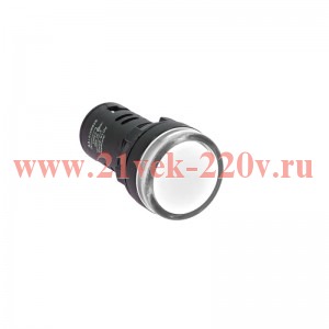 Лампа светодиодная OptiSignal Compact D22 С7-L-M1 бел. 230В AC/DC XB7EV01MP КЭАЗ 362158