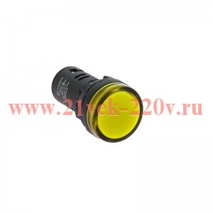 Лампа светодиодная OptiSignal Compact D22 С7-L-F5 желт. 110В AC/DC XB7EV05GP КЭАЗ 362156