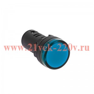 Лампа светодиодная OptiSignal Compact D22 С7-L-Q6 син. 380В AC XB7EV06QP КЭАЗ 362167