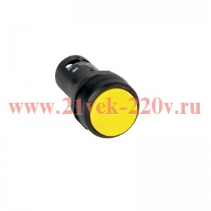 Кнопка с фиксацией OptiSignal Compact D22 С7-PH-501 желт. 1НЗ XB7NH52 КЭАЗ 362058