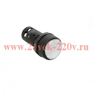 Кнопка с подсветкой OptiSignal Compact D22 С7-PL-B101 бел. 1НЗ 24В AC/DC XB7NW31B2 КЭАЗ 362084