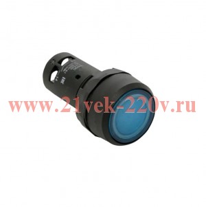 Кнопка с подсветкой OptiSignal Compact D22 С7-PL-B610 син. 1НО 24В AC/DC XB7NW36B1 КЭАЗ 362093