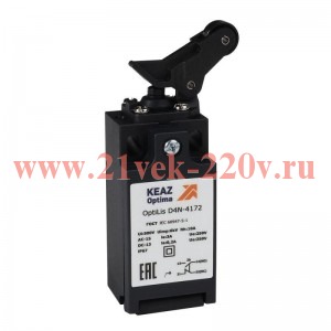 Выключатель концевой OptiLiS D4N-4172 рычаг роликовый вертикальное перемещение EN 50047 XCKN2127P20