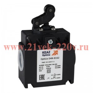 Выключатель концевой OptiLiS D4N-8162 рычаг роликовый горизонтальное перемещение EN 50047 XCKT2121P1